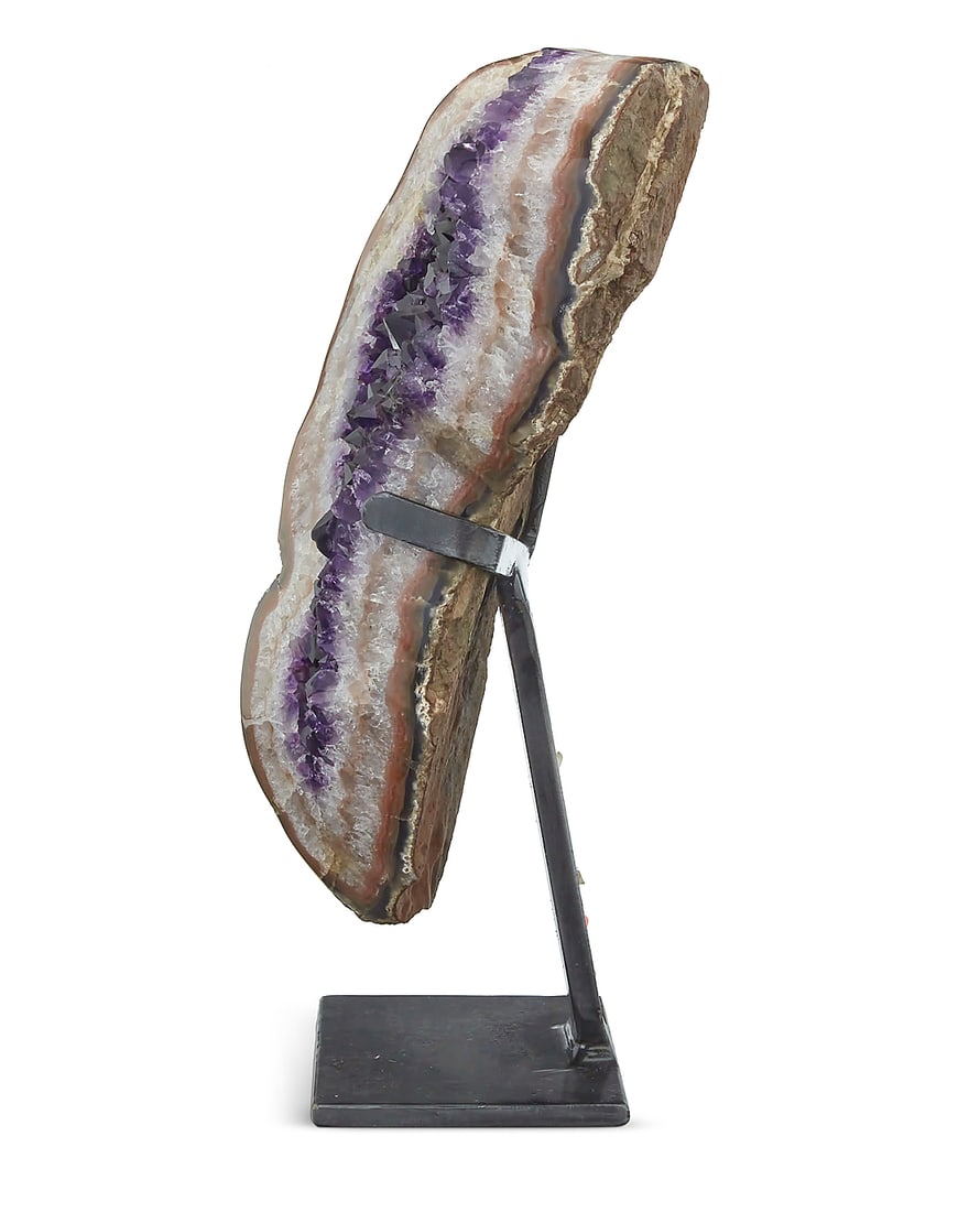An amethyst geode specimen - 2