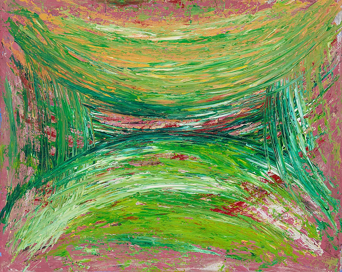 Francois Marie Lucet (b. 1946), "Mon Jardin," 1996: Francois Marie Lucet (b. 1946) "Mon Jardin," 1996 Oil on canvas Signed and dated, verso: Francois Lucet / 1996; titled by repute 24 x 30in