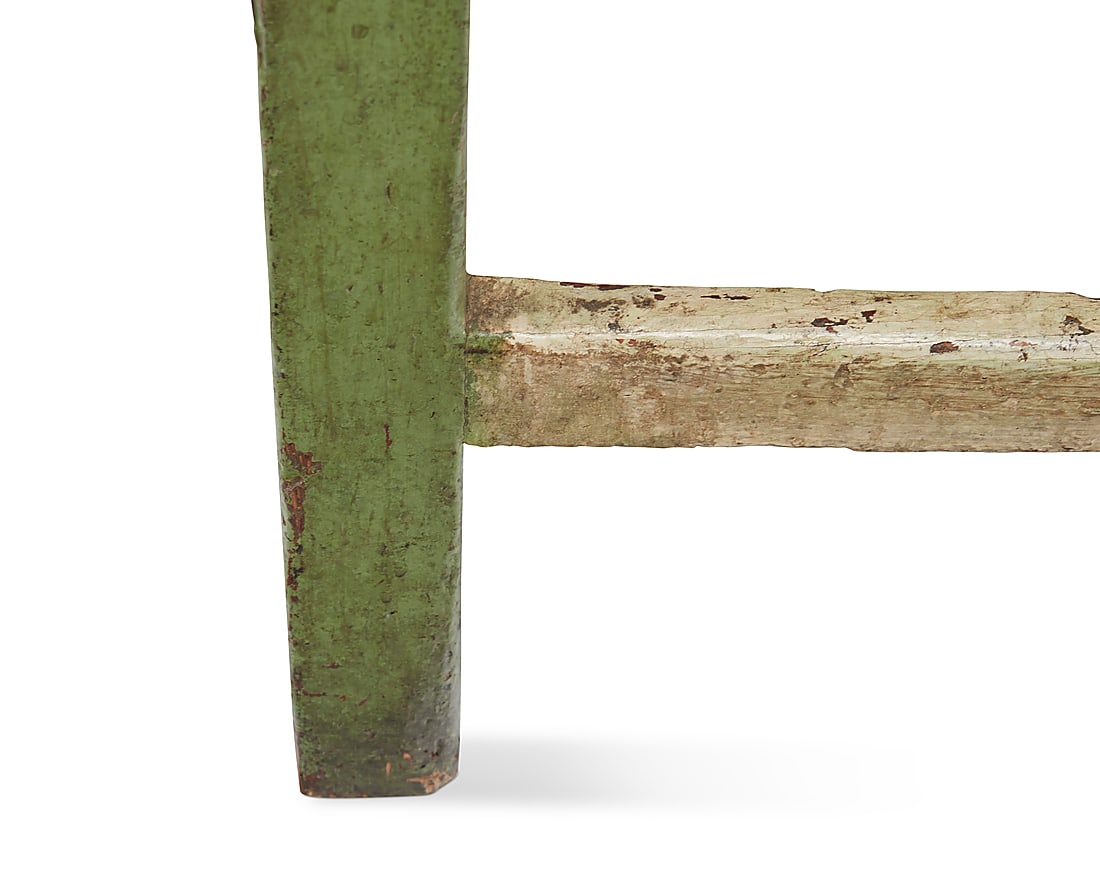A rustic wood console table - 10