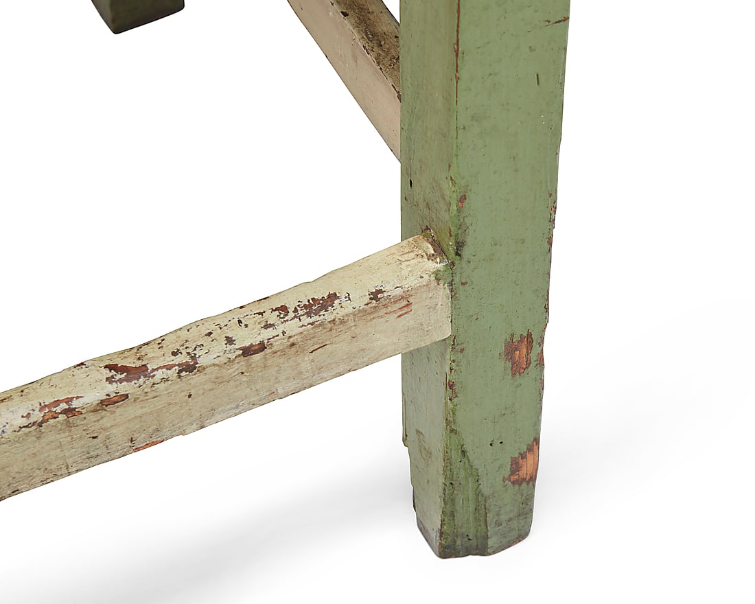 A rustic wood console table - 9