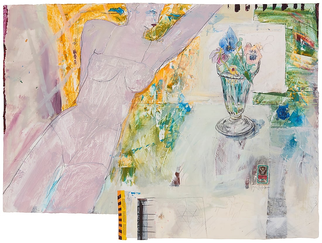 Royal Nebeker (1945-2014), "Figure and Flowers" (1 of 5)
