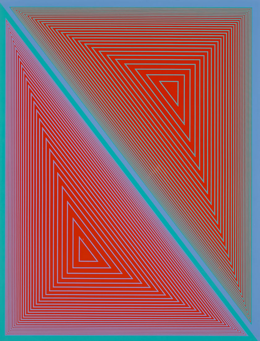Richard Anuszkiewicz (1930-2020), "Led to Believe," one plate from the "Inward Eye" portfolio, 1970 (1 of 4)