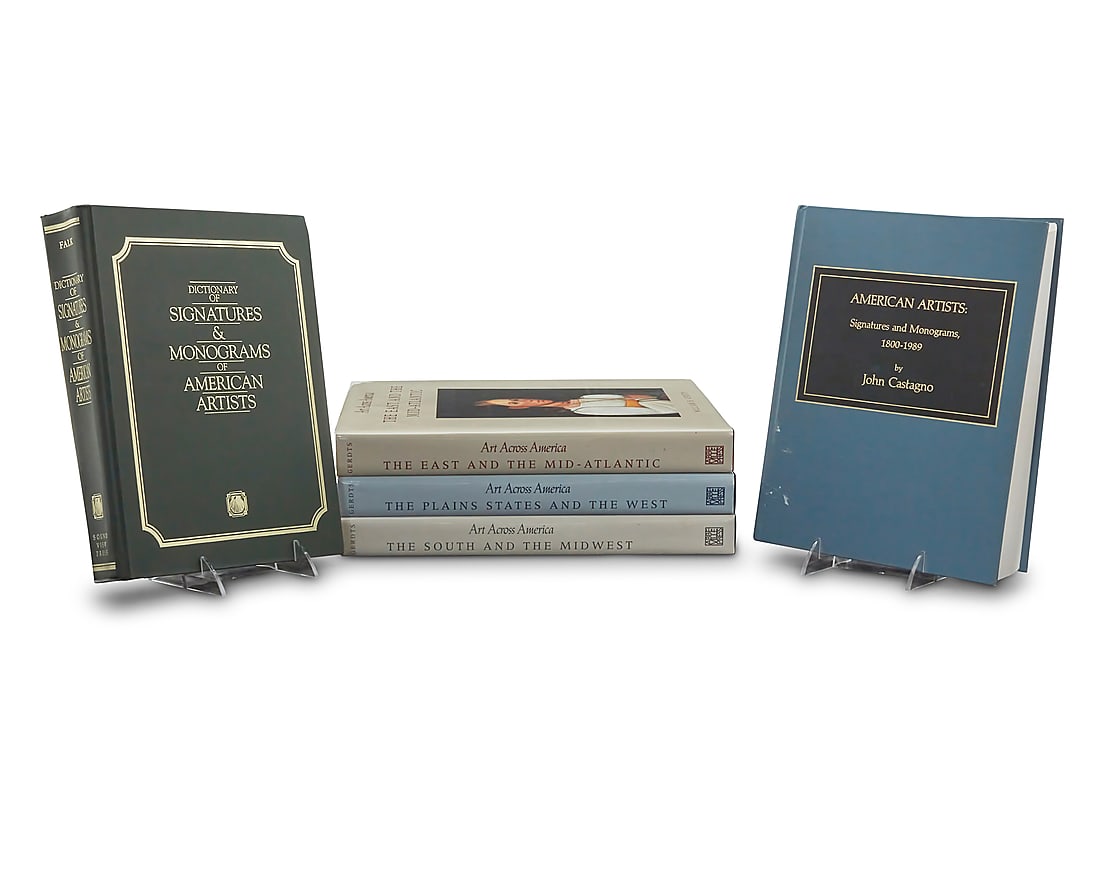 Three American art hardcover reference books (1 of 2)