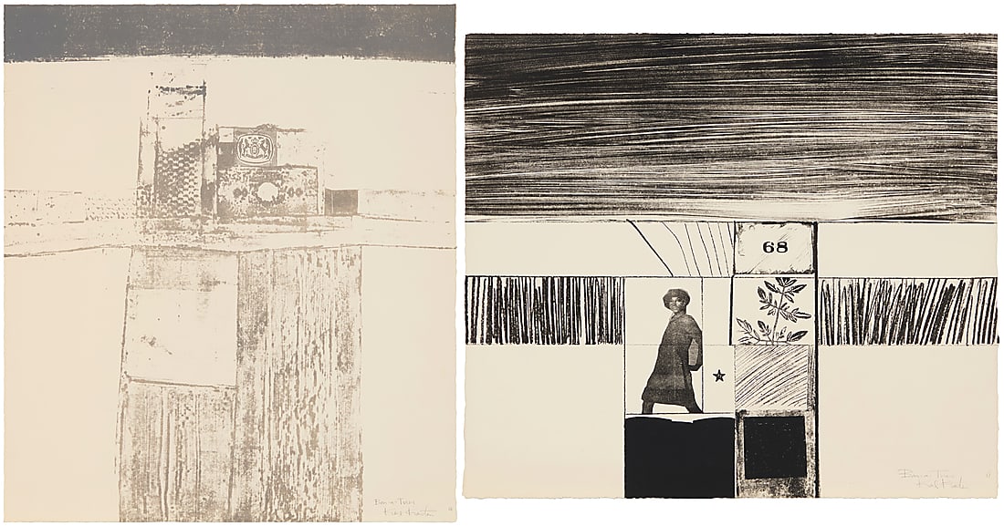 Karl Albert Kasten (1916-2010), "Ostia," 1968; and "Star," 1968: Karl Albert Kasten (1916-2010) "Ostia," 1968; and "Star," 1968 Each: Lithograph on Copperplate Deluxe paper Two works: Each: bon-a-tirer, aside from an edition of 20 Each: Signed, dated, and inscribed