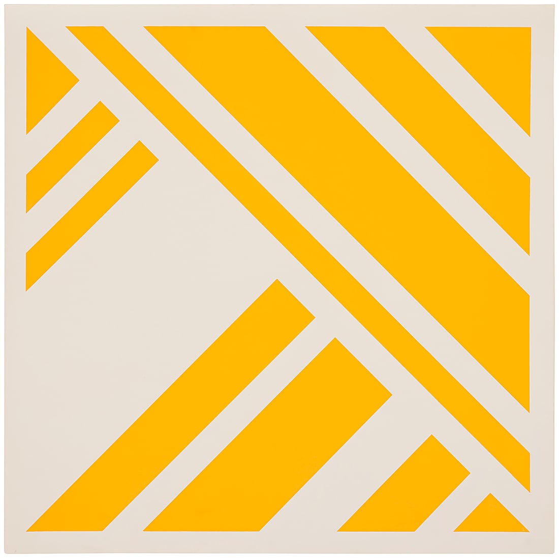 Florence M Arnold (1900-1994), Yellow and white abstract, 1971: Florence M Arnold (1900-1994) Yellow and white abstract, 1971 Screenprint in colors on paper A bon a tirer impression, aside from an addition of 25 Signed and inscribed "B.A.T." in pencil, verso: Flor