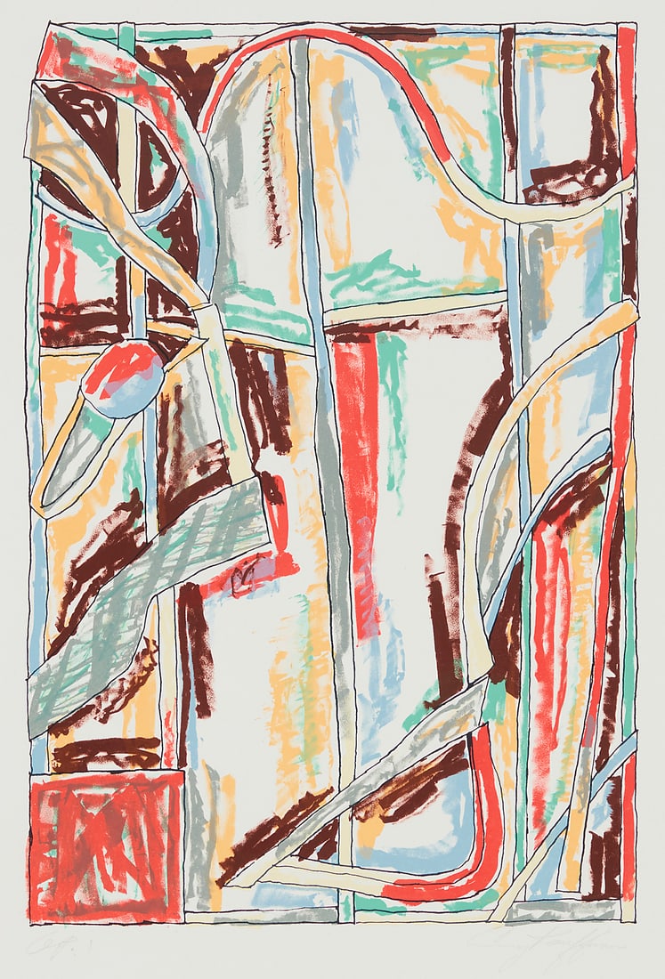 Craig Kauffman (1932-2010), Untitled, 1981: Craig Kauffman (1932-2010) Untitled, 1981 Lithograph in colors on Twinrocker Handmade paper One of ten artist's proofs, aside from the edition of 45 Signed and inscribed in pencil in the lower margin:
