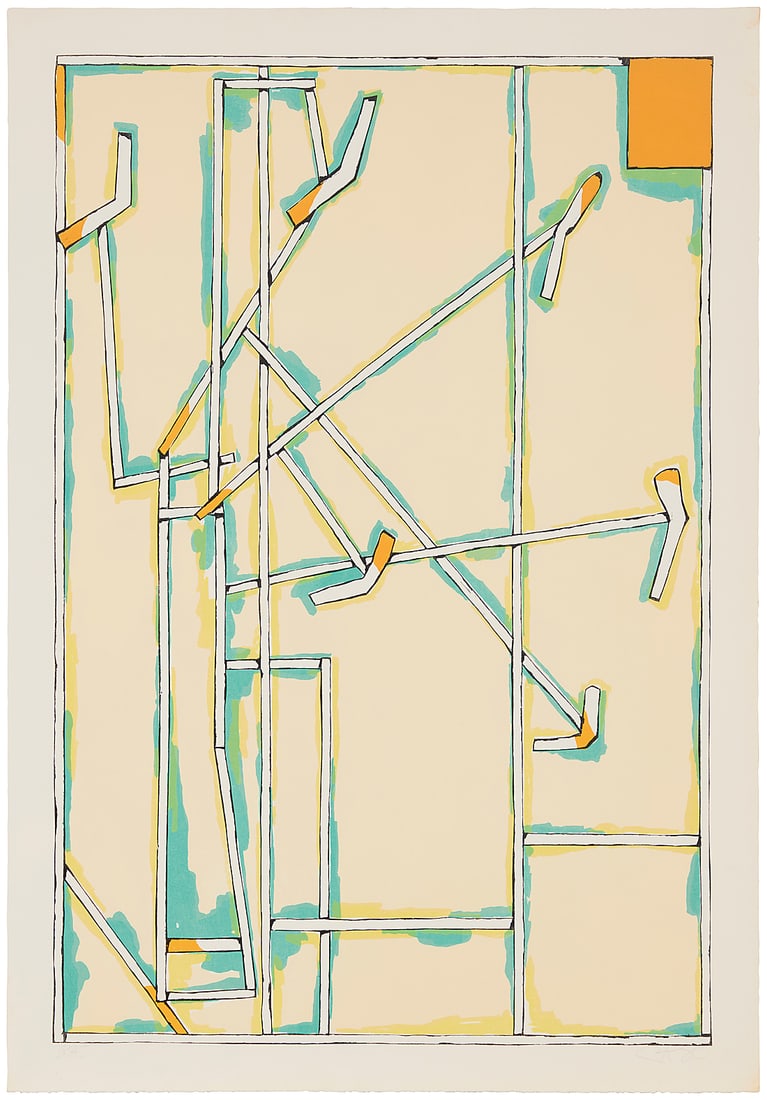 Craig Kauffman (1932-2010), Untitled, 1980: Craig Kauffman (1932-2010) Untitled, 1980 Lithograph and silkscreen in colors on Copperplate Deluxe paper A bon a tirer impression, aside from the edition of 50 Initialed, dated, and inscribed in penc