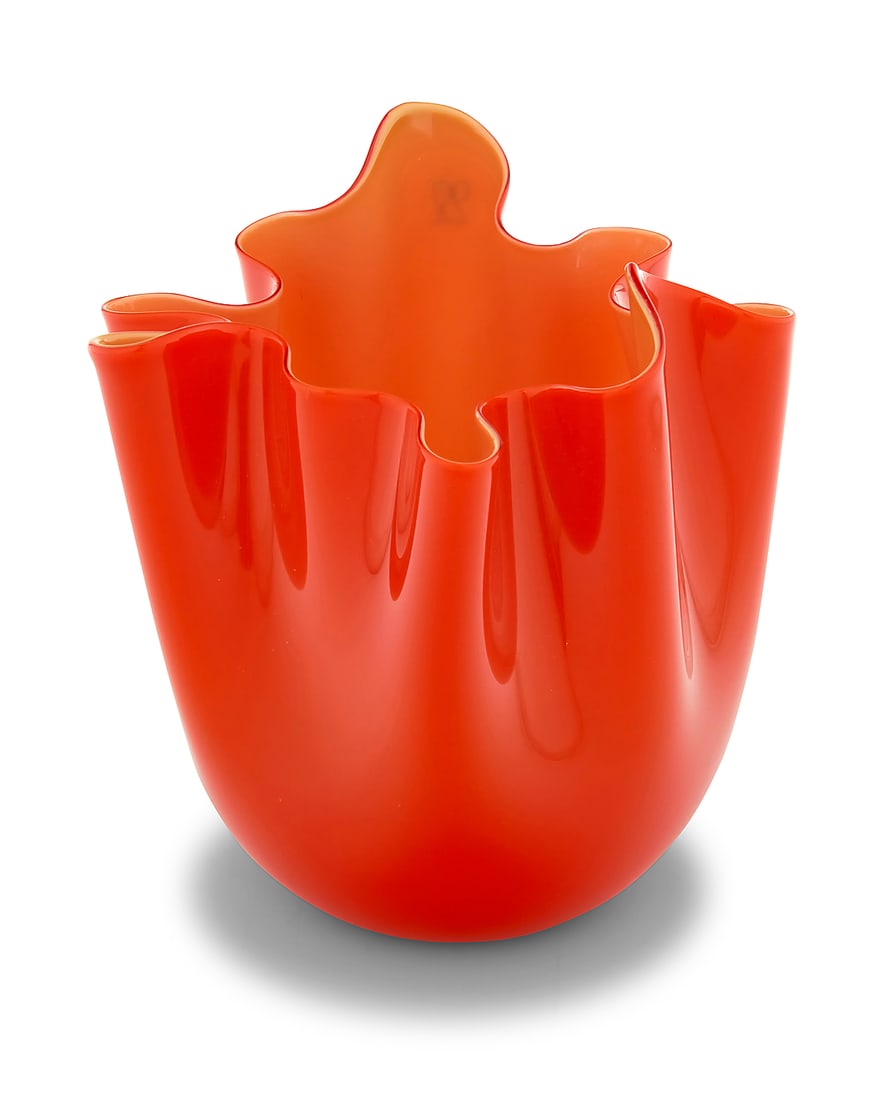 A Venini Murano glass 'Fazzoletto' vase (1 of 8)