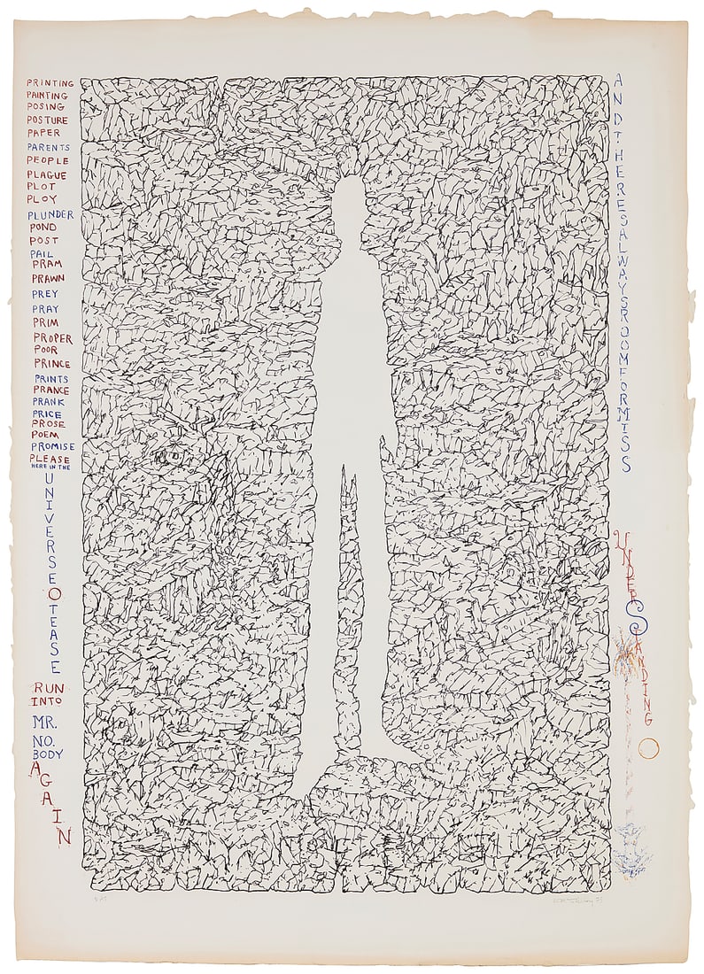 William T. Wiley (1937-2021), "Mr. Nobody," 1975 (1 of 7)
