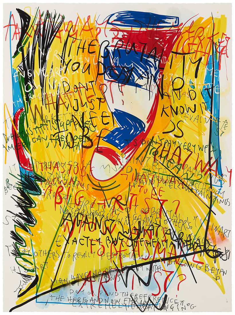 Despina Stokou (b. 1978), "George B.III," 2016: Despina Stokou (b. 1978) "George B.III," 2016 Lithograph and archival inkjet print in colors on wove paper A bon à tirer impression, aside from the edition of 40 Signed, titled, dated, and inscribed