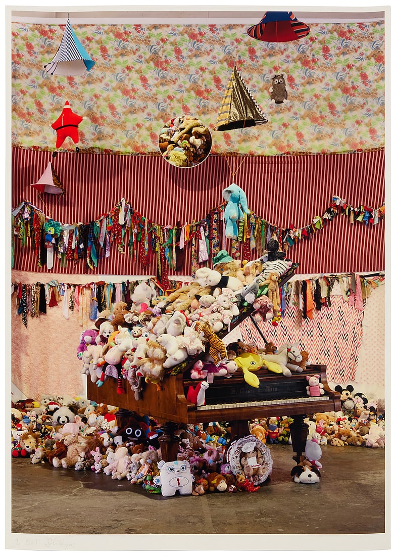 Charlemagne Palestine (b. 1947), "356 CcornUuoOrphanosS two," 2018: Charlemagne Palestine (b. 1947) "356 CcornUuoOrphanosS two," 2018 Archival pigment print in colors on paper A bon à tirer impression, aside from the edition of 20 Signed and inscribed "1 BAT" in