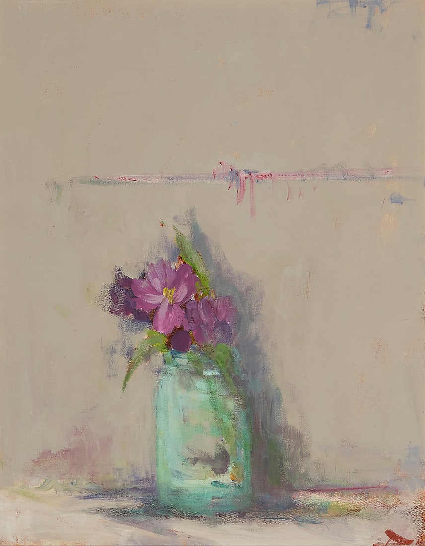 Terry DeLapp (1934-2020), "Green Bell Jar": Terry DeLapp (1934-2020) "Green Bell Jar" Acrylic on canvas Signed with the artist's device lower right: D; titled on the canvas overlap 20 x 16in Provenance: Sold: Bonhams, Los Angeles, CA, "Ca