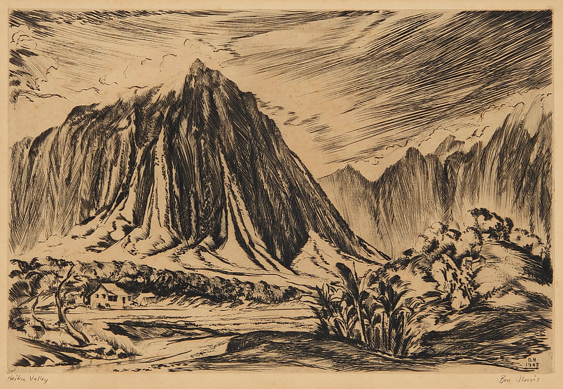 Ben Norris (1910-2006), "Haiku Valley," 1943 (1 of 6)