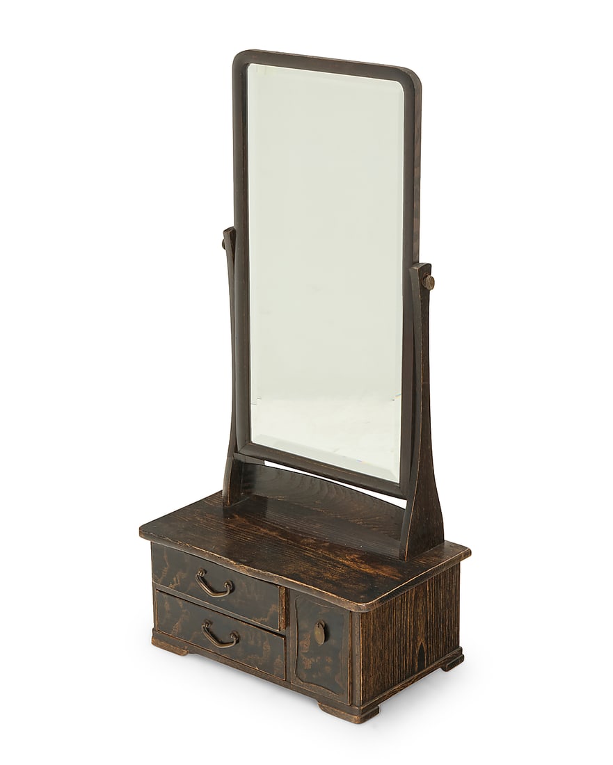 A carved wood tabletop vanity (1 of 4)