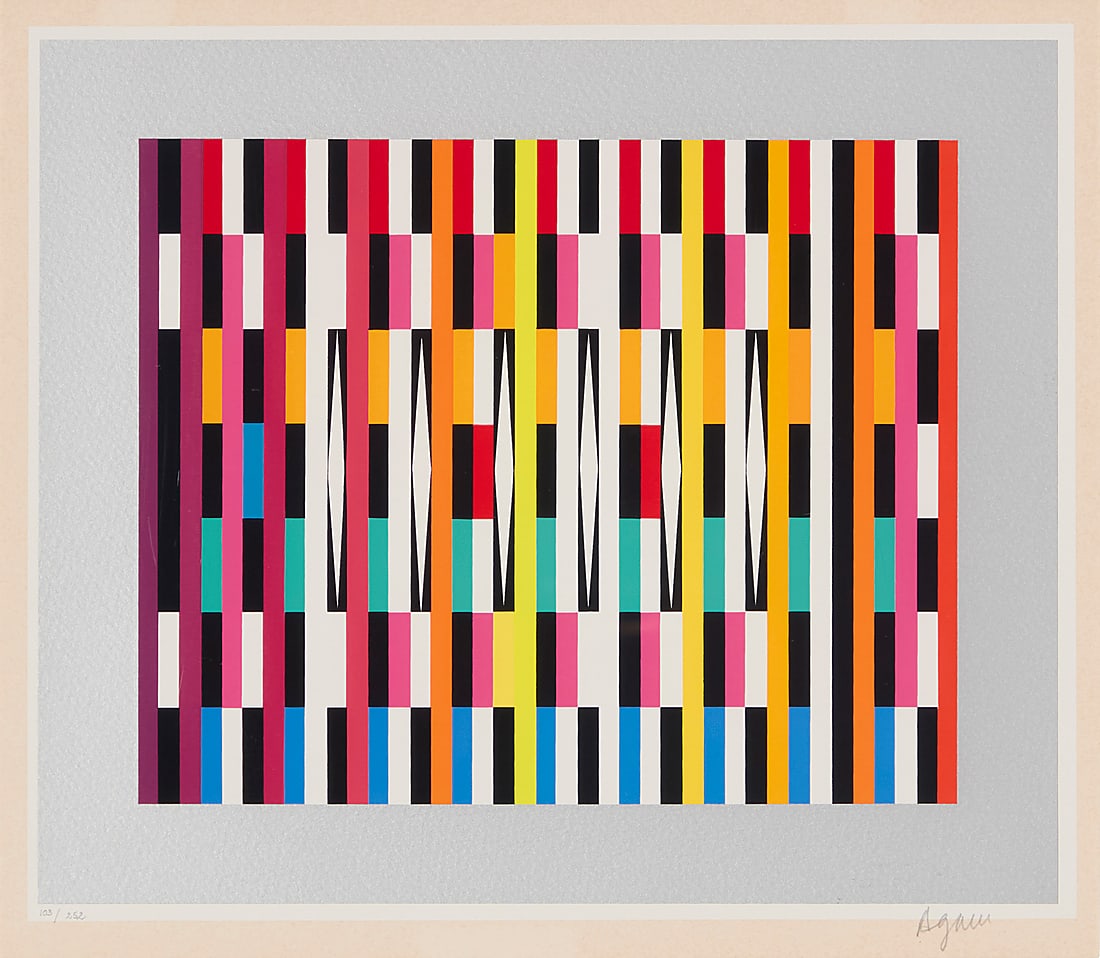 Yaacov Agam (1928-2026), "Rhythm Suite III," circa 1980 (1 of 6)