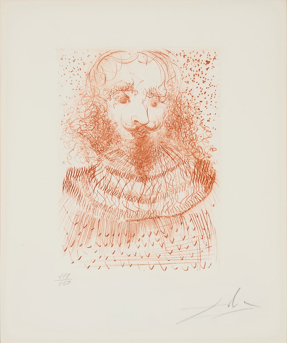 Salvador Dali (1904-1989), "Shakespeare," one plate from the "Much Ado about Shakespeare" portfolio, (1 of 7)