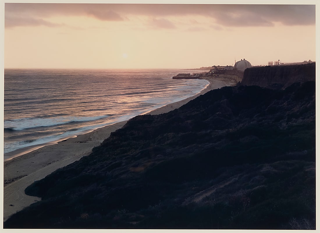 John Pfahl (1939-2020), "San Onofre Nuclear Generating Station, San Clemente, California," one plate: John Pfahl (1939-2020) "San Onofre Nuclear Generating Station, San Clemente, California," one plate from the Power Places" series, 1981 Ektacolor print on paper From the edition of 15 Unsigned on rect