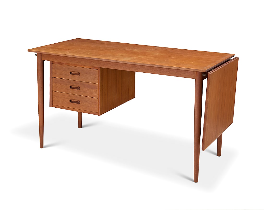 Arne Vodder (1926-2009), A drop leaf desk for H. Sigh, circa 1960s; Denmark (1 of 9)