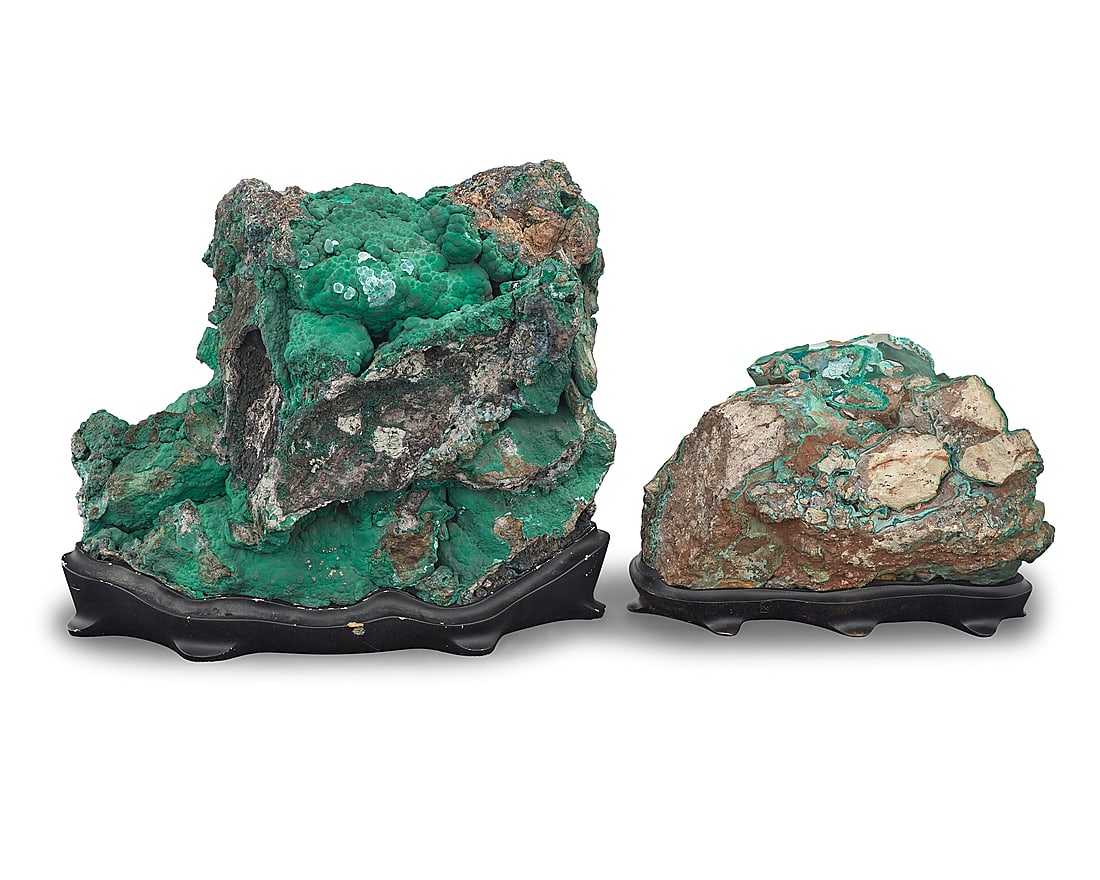 Two malachite specimens - 2