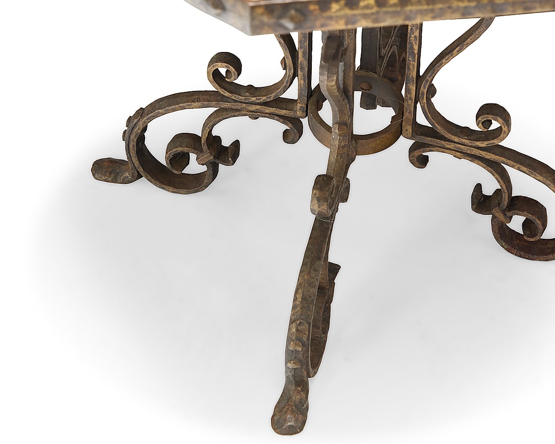 A Turkish tile top table - 4