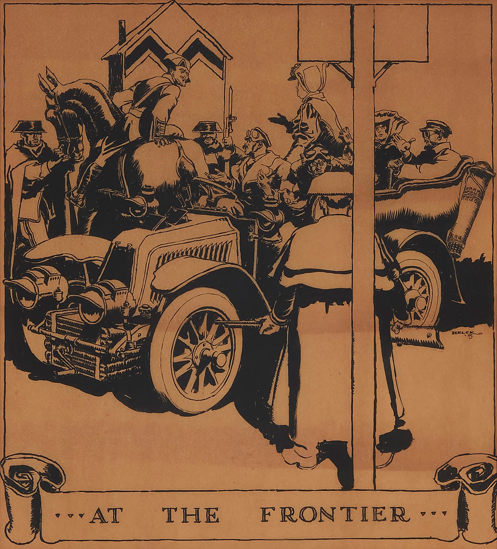 Peter Helck (1893-1988), "At the Frontier," 1925 (1 of 5)