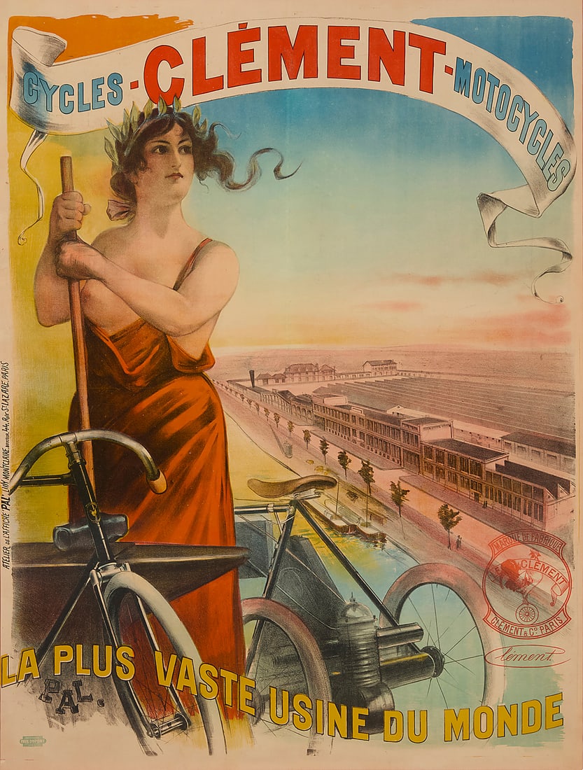 PAL (Jean) de Paleologue (1860-1942), Cycles-Clement-Motorcycles, c. 1897 (1 of 6)
