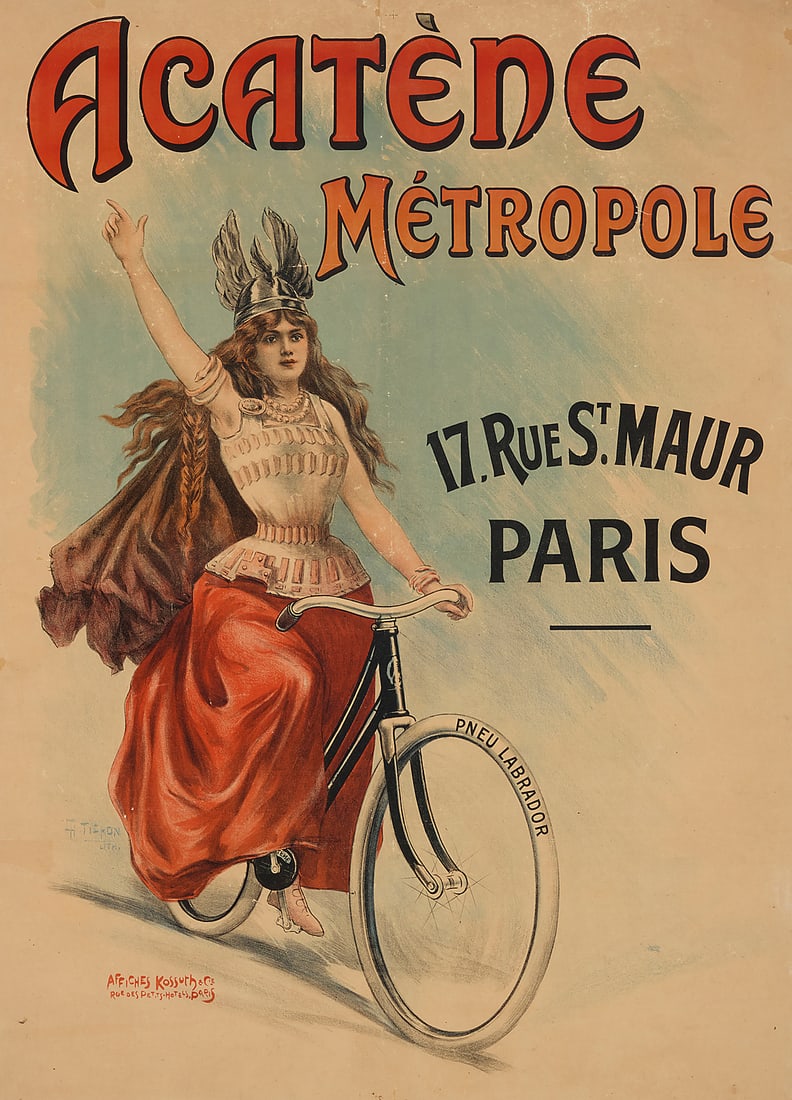Charles Tichon (19th/20th Century), "Acatene Metropole," c. 1895 (1 of 6)