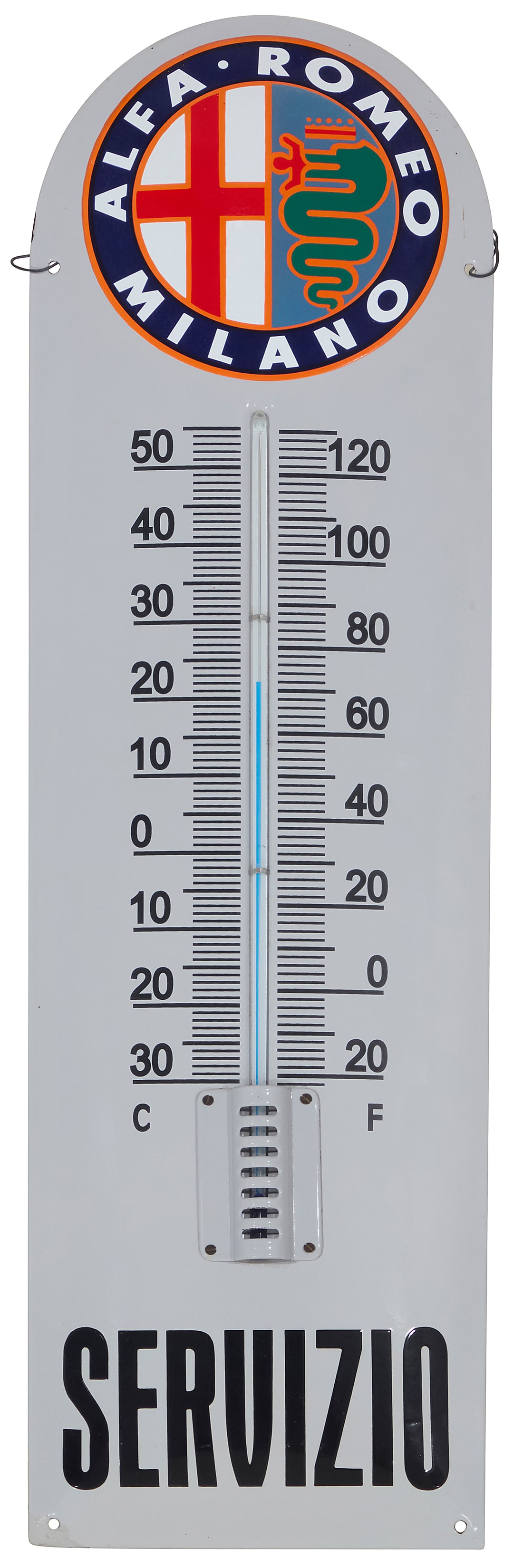 A reproduction Alfa-Romeo thermometer (1 of 2)
