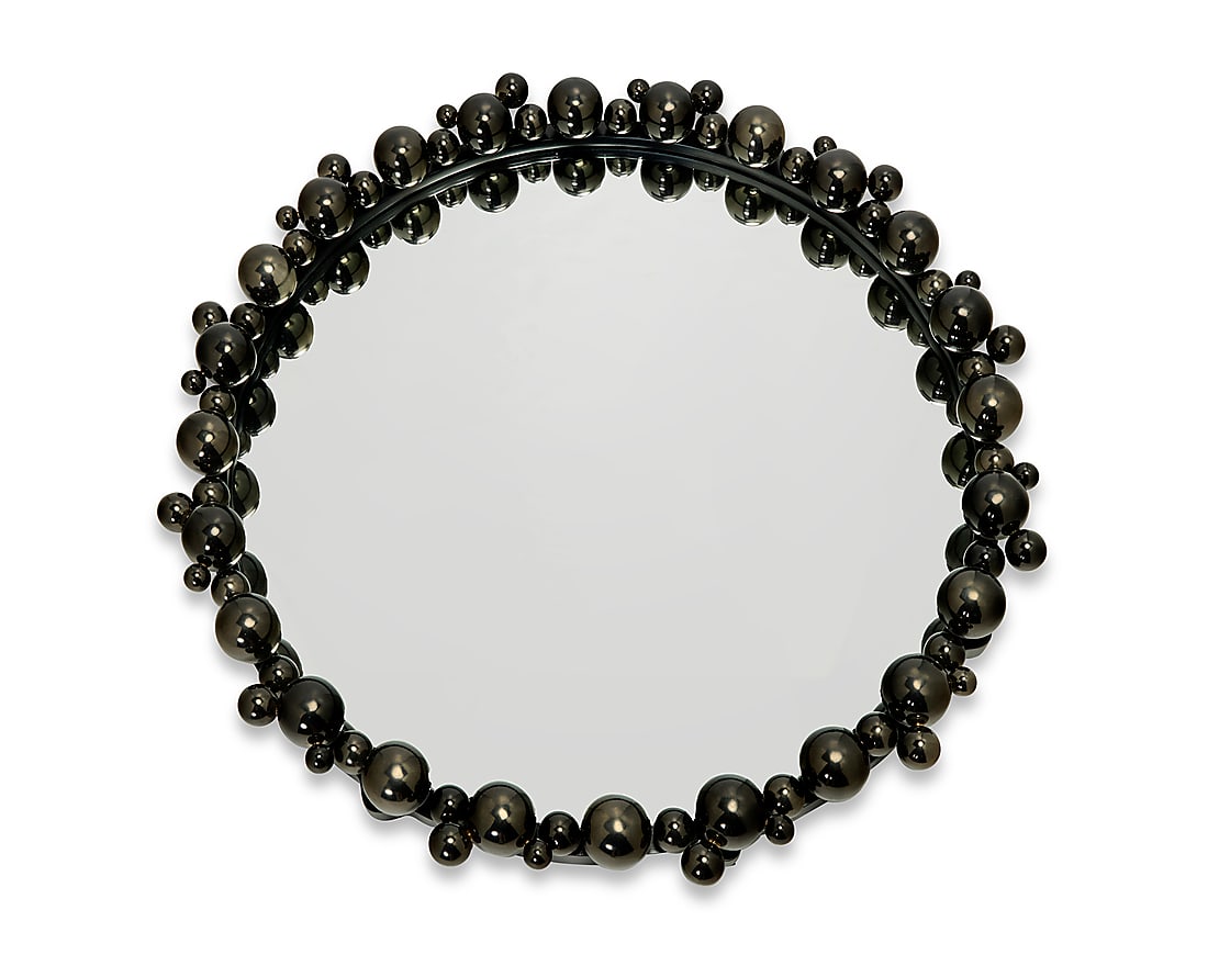 A Global Views black bubble circular mirror - 2