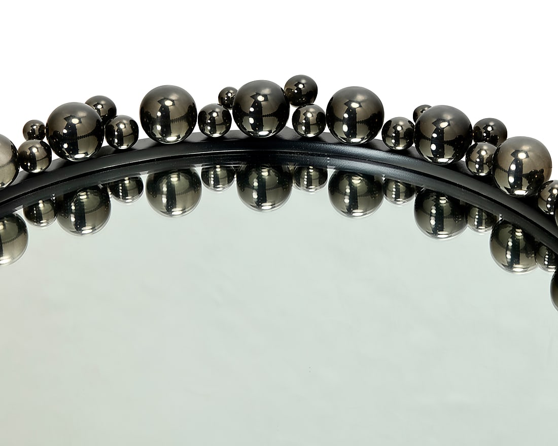 A Global Views black bubble circular mirror - 4