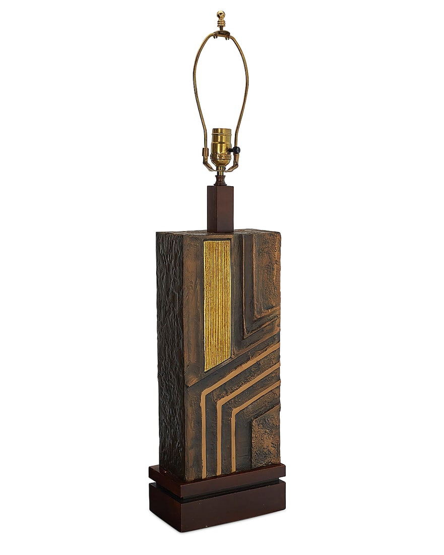 A Brutalist style table lamp - 3