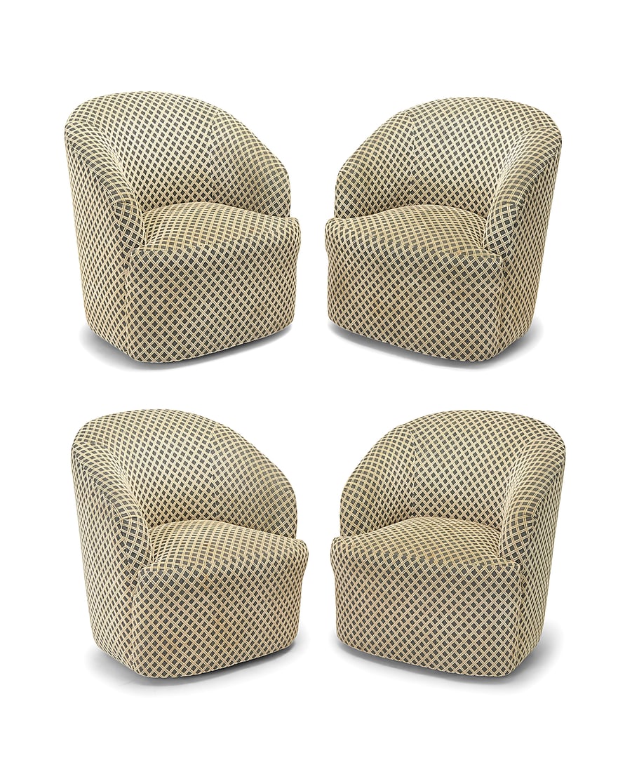 A set of four Contemporary lounge chairs (1 of 10)