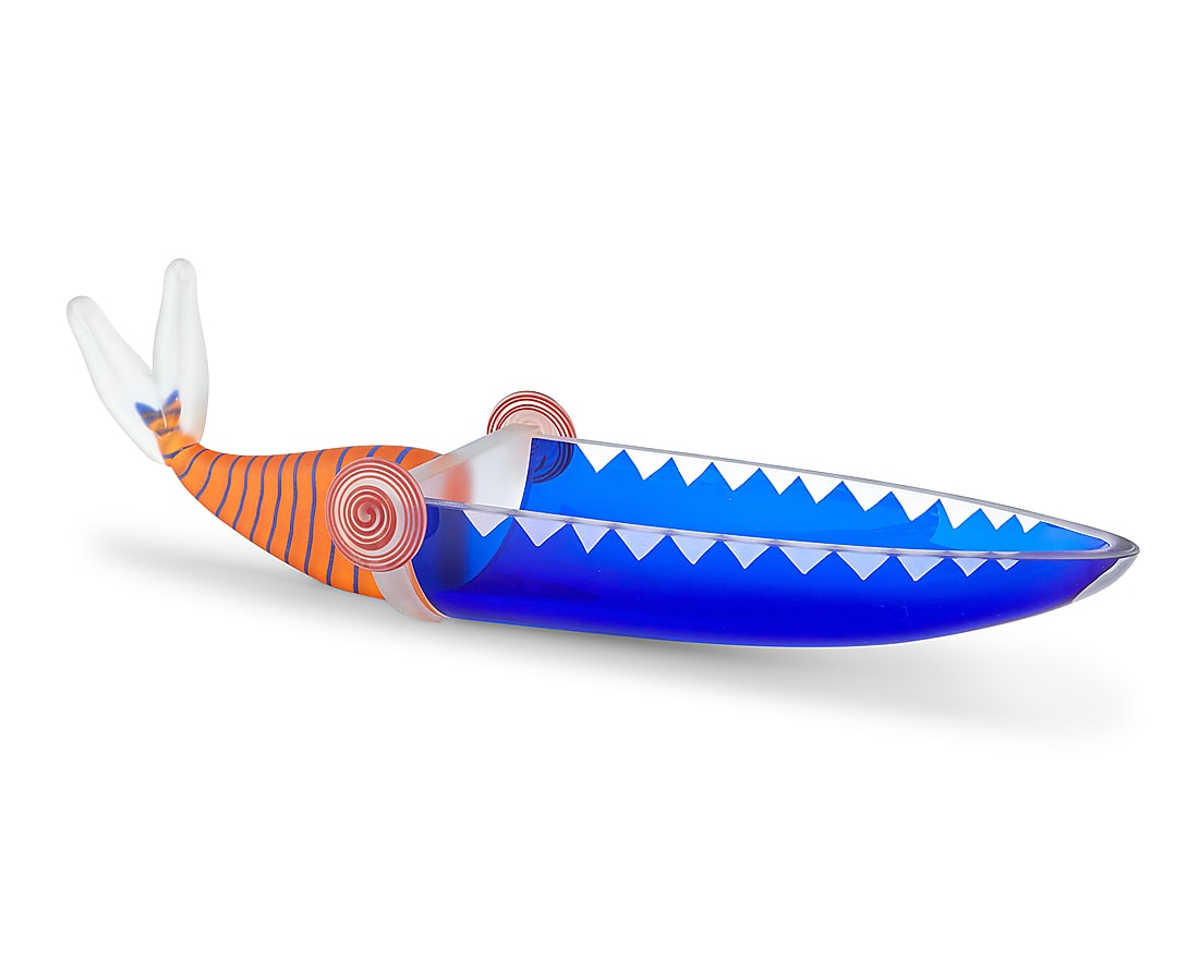 A Borowski Glass Studio whale bowl (1 of 6)
