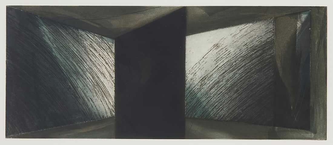 Laddie John Dill (b. 1943), Untitled (gray), one plate from the "Three American Artists" portfolio, (1 of 9)