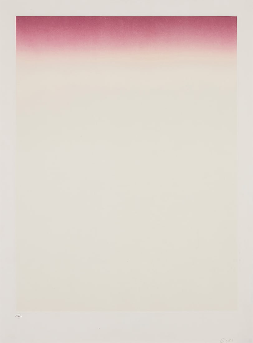 Eric Orr (1939-1998), Untitled, 1989: Eric Orr (1939-1998) Untitled, 1989 Etching and aquatint in colors on wove paper Edition: 25/25 Signed, dated, and numbered in pencil in the lower margin: Orr '89 Plate: 25 x 18 1/2 in.; Sight: 29 x