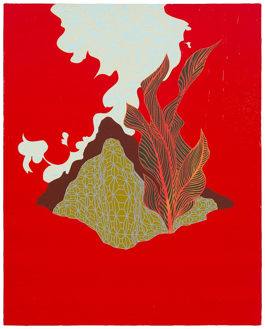 Robert Mellor (20th Century), "Untitled," 2004: Robert Mellor (20th Century) "Untitled," 2004 Acrylic on canvas over panel Signed, titled, and dated, all on the canvas overlap, verso: R. Mellor / 2004 19 3/4 x 15 3/4 in. Provenance: Estate,