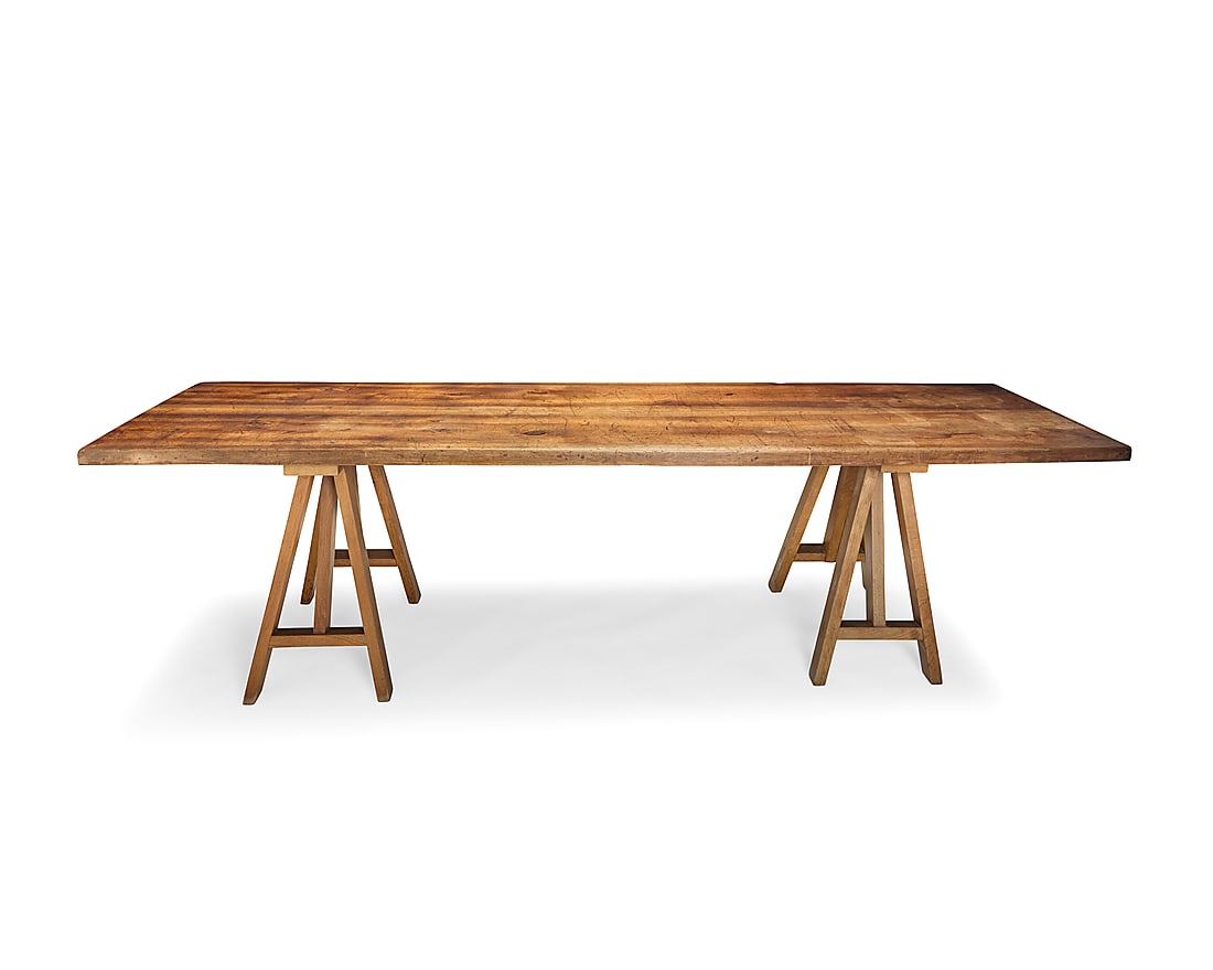A walnut refectory table - 2