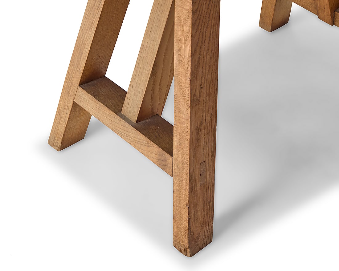 A walnut refectory table - 3