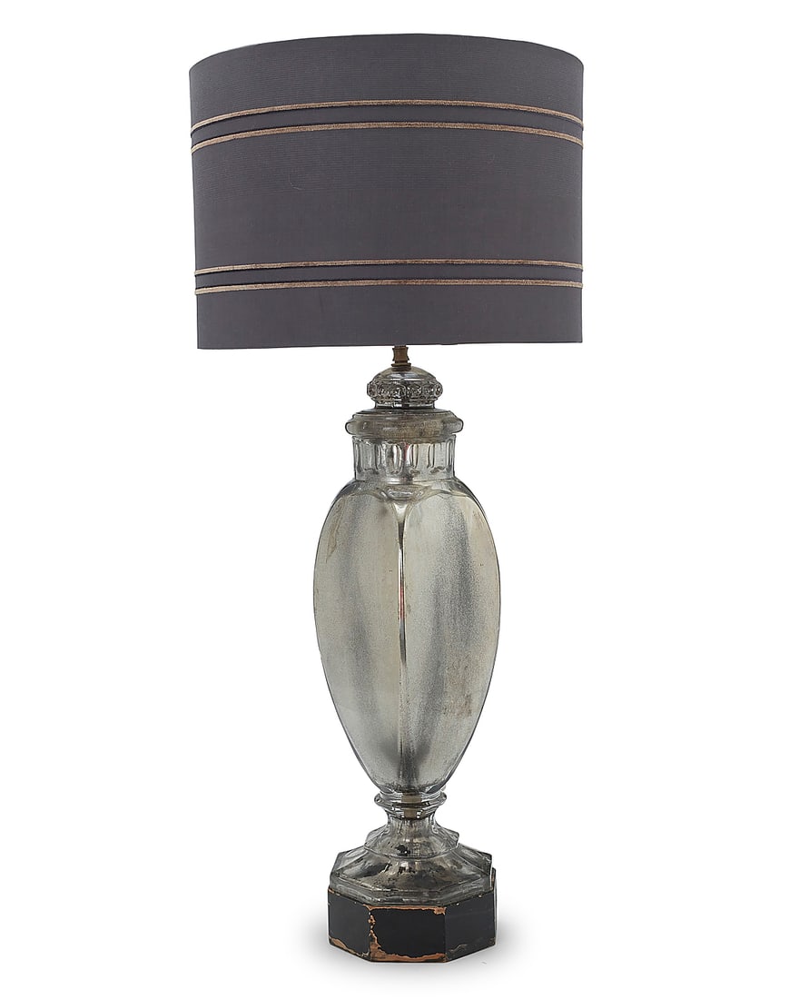 A Modern mercury glass table lamp (1 of 3)