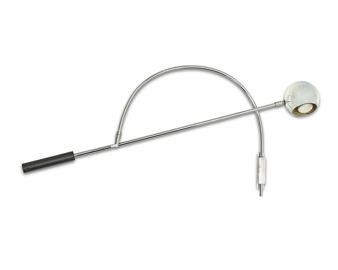 Robert Sonneman (b. 1943), A chrome 'Orbiter' wall sconce, mid/late 20th century (1 of 6)