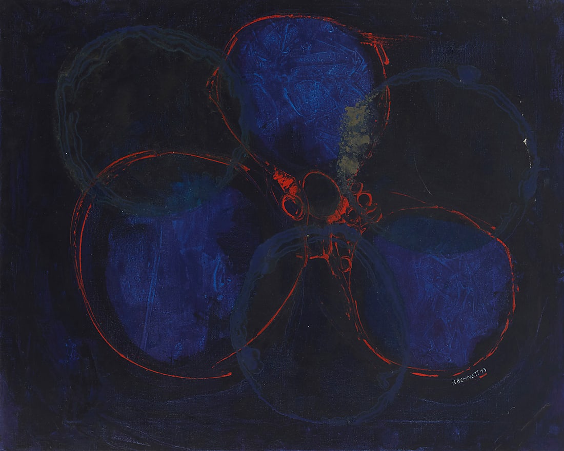 Rainey Bennett (1907-1998), Blue forms, 1973 (1 of 5)