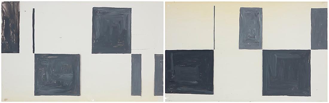 Gracie DeVito (21st Century), Two works: Gray squares; and Gray squares (1 of 7)