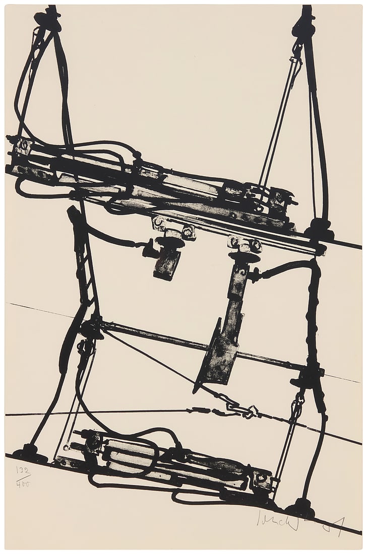 Kurt Rudolph Hofmann Sonderborg (1923-2008), "Tram de Bâle," 1957 (1 of 8)