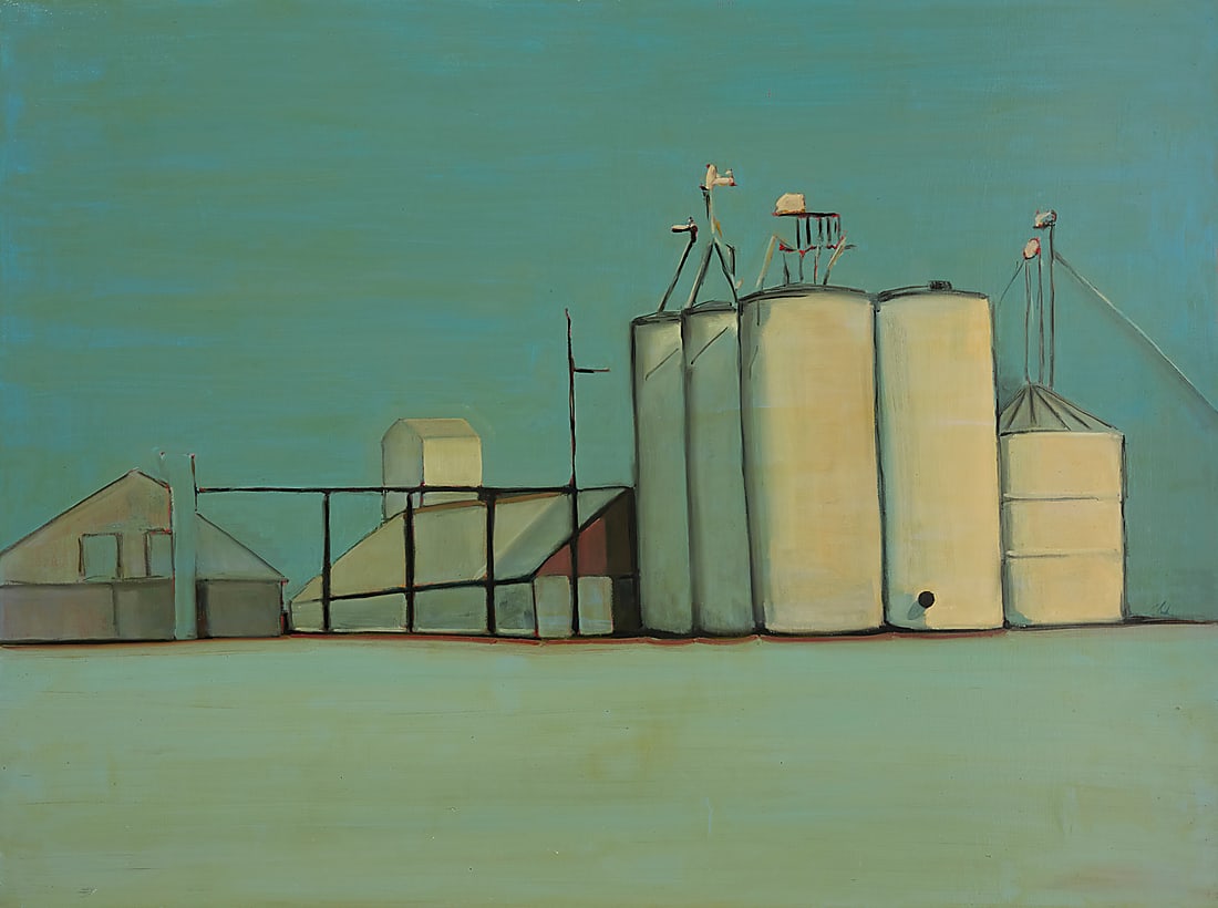 Melissa Chandon (b. 1952), "Knight's Landing Silos," 2006 (1 of 7)