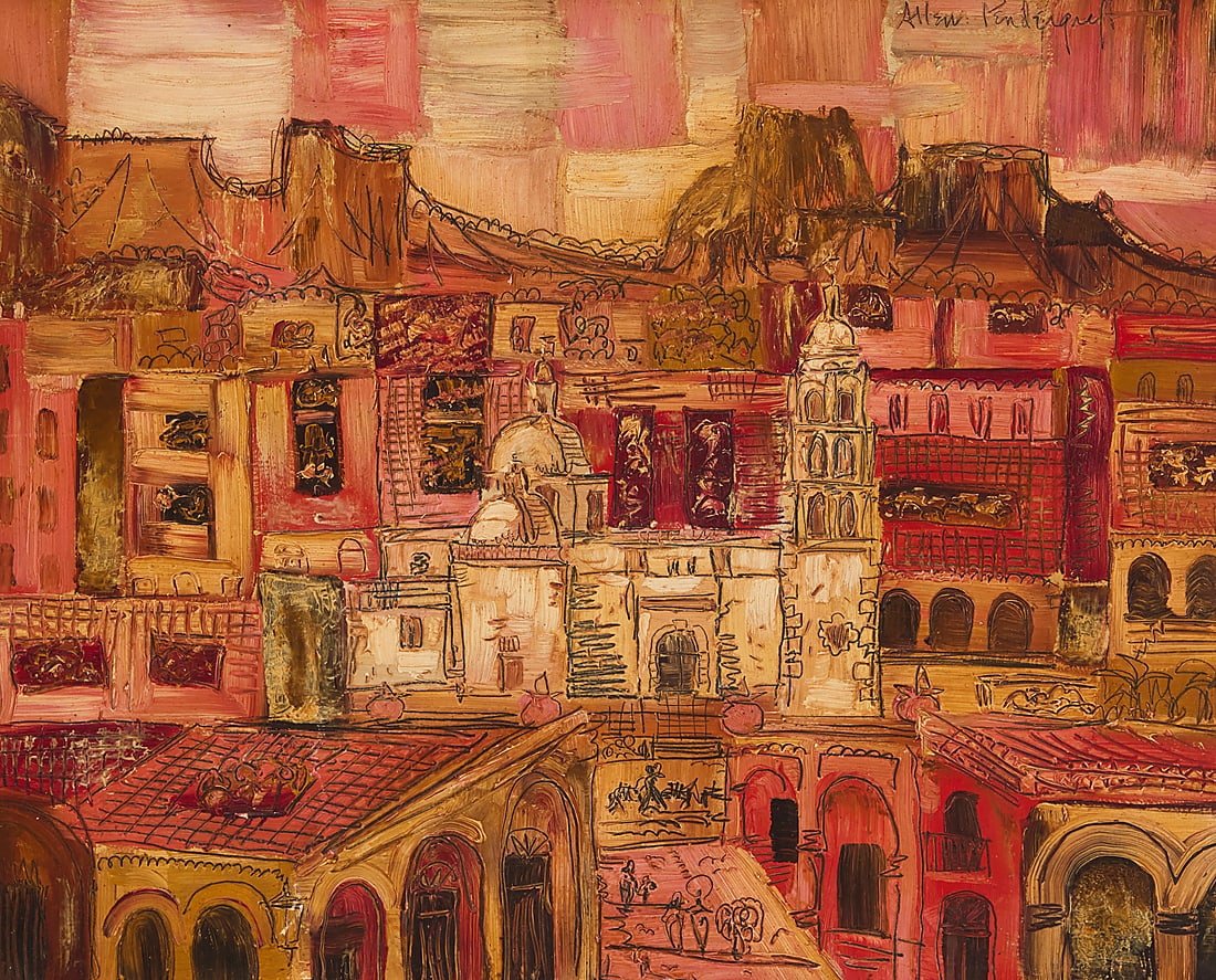 Allen Pendergraft (1918-2005), "Iglesia de Alamos, Sonora" (1 of 6)