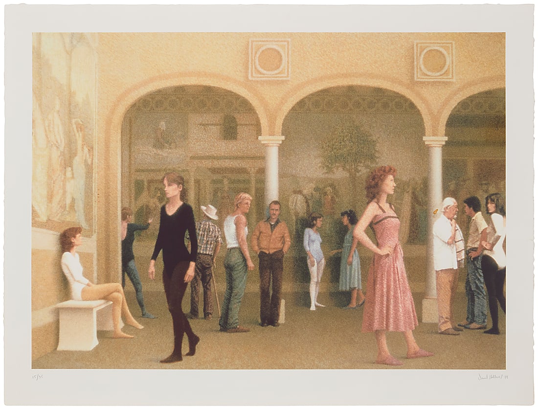 David Hollowell (b. 1951), "Arched Room with Frescoes," 1998 (1 of 6)