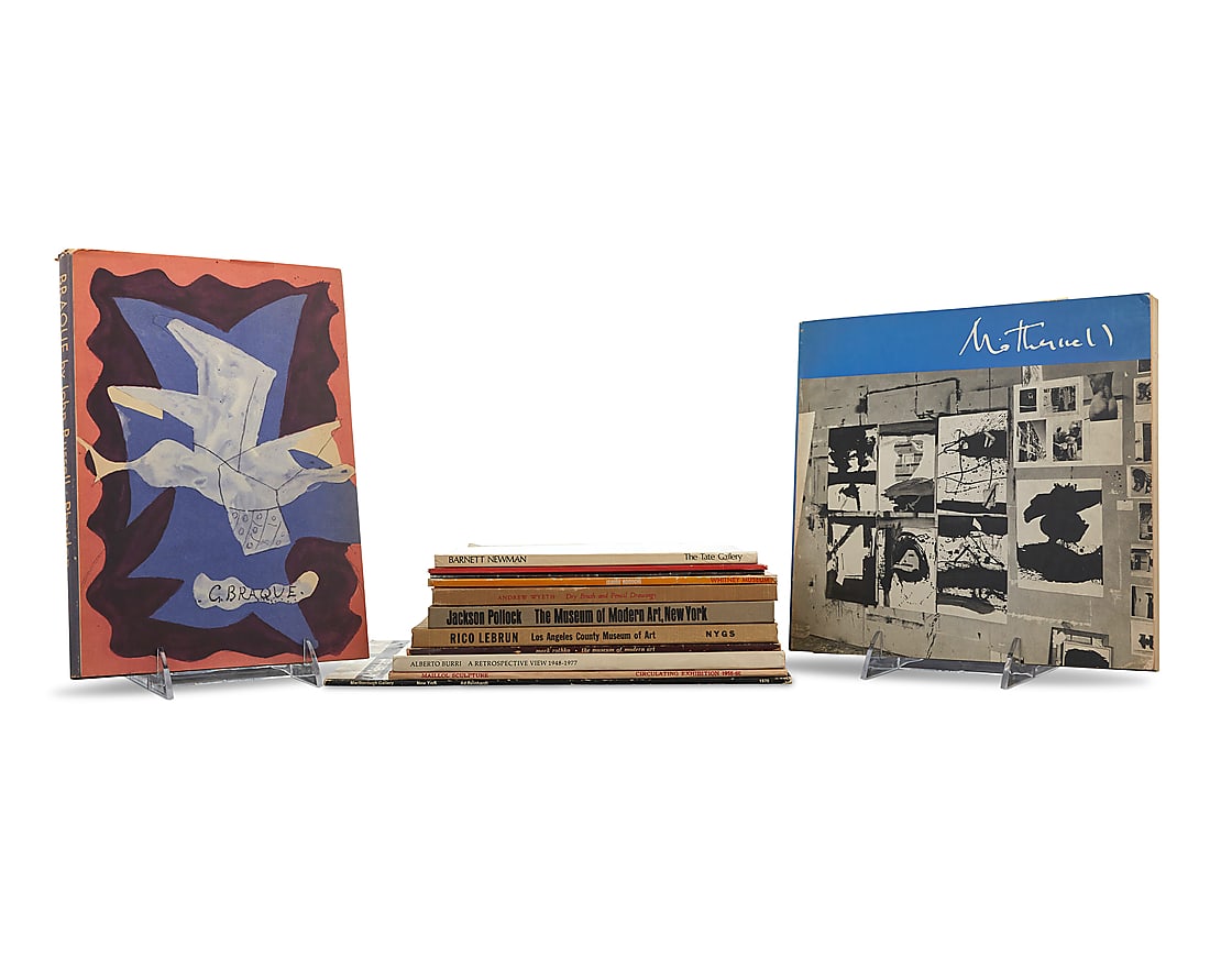 A group of thirteen Modern art monograph books: A group of thirteen Modern art monograph books Mid/late 20th century Comprising hardcover and softcover books on Robert Motherwell, Barnett Newman, Hans Hofmann, Willem de Kooning, Isamu Noguchi,