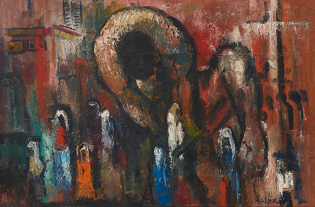 Violet Parkhurst (1921-2008), Abstract figures and a cross (1 of 5)