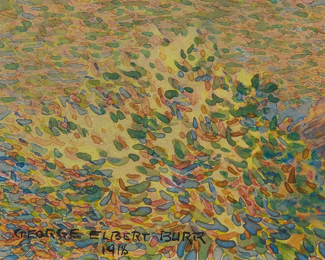George Elbert Burr (1859-1939), "Island of Capri, from Sorrento, Daybreak," 1918 - 2