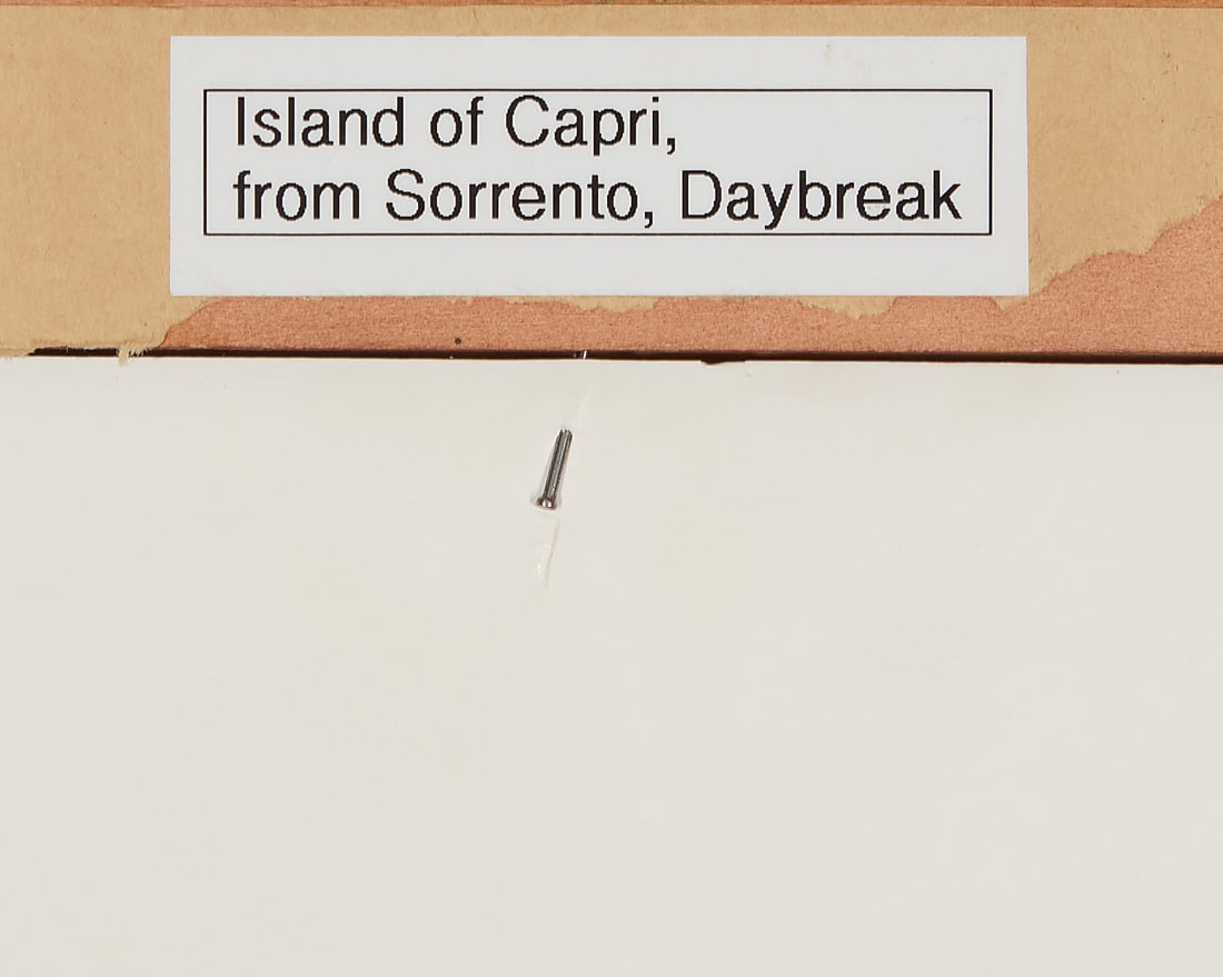 George Elbert Burr (1859-1939), "Island of Capri, from Sorrento, Daybreak," 1918 - 5